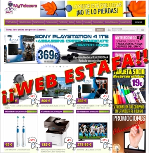 Estafa Web MyTelecom.es